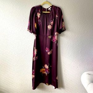 Rebecca Taylor Silk Plum floral Dress size 10